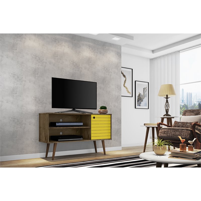 Manhattan Comfort Liberty Wood TV Stand for TVs up to 46