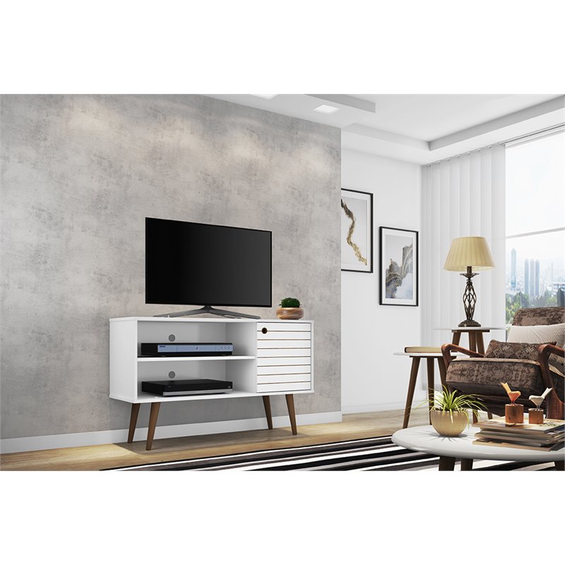 Manhattan Comfort Liberty Wood TV Stand for TVs up to 46