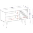 Manhattan Comfort Liberty Wood TV Stand for TVs up to 46