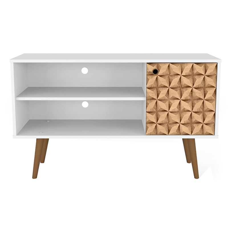 Manhattan Comfort Liberty Wood TV Stand for TVs up to 46