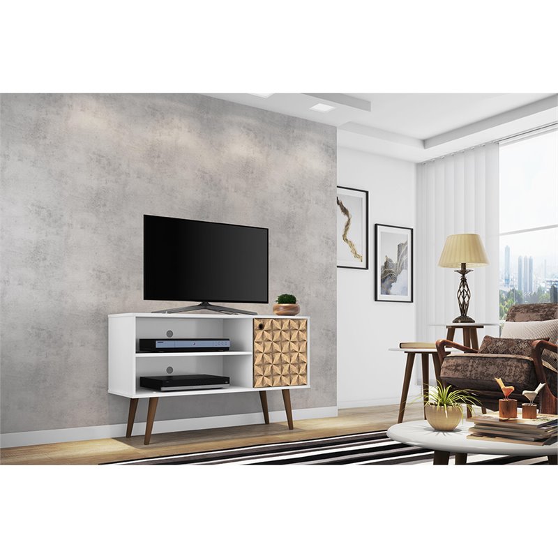 Manhattan Comfort Liberty Wood TV Stand for TVs up to 46