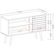 Manhattan Comfort Liberty Wood TV Stand for TVs up to 46