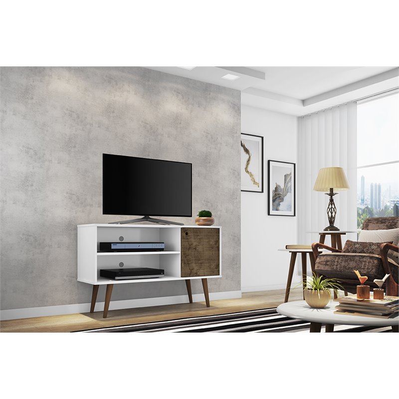 Manhattan Comfort Liberty Wood TV Stand for TVs up to 46