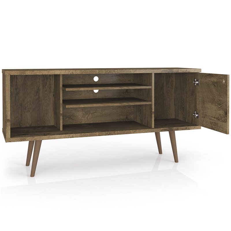 Manhattan Comfort Liberty Transitional Wood TV Stand for TVs up to 50