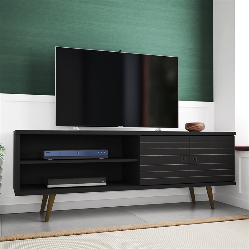 Manhattan Comfort Liberty Wood TV Stand for TVs up to 60