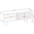 Manhattan Comfort Liberty Wood TV Stand for TVs up to 60