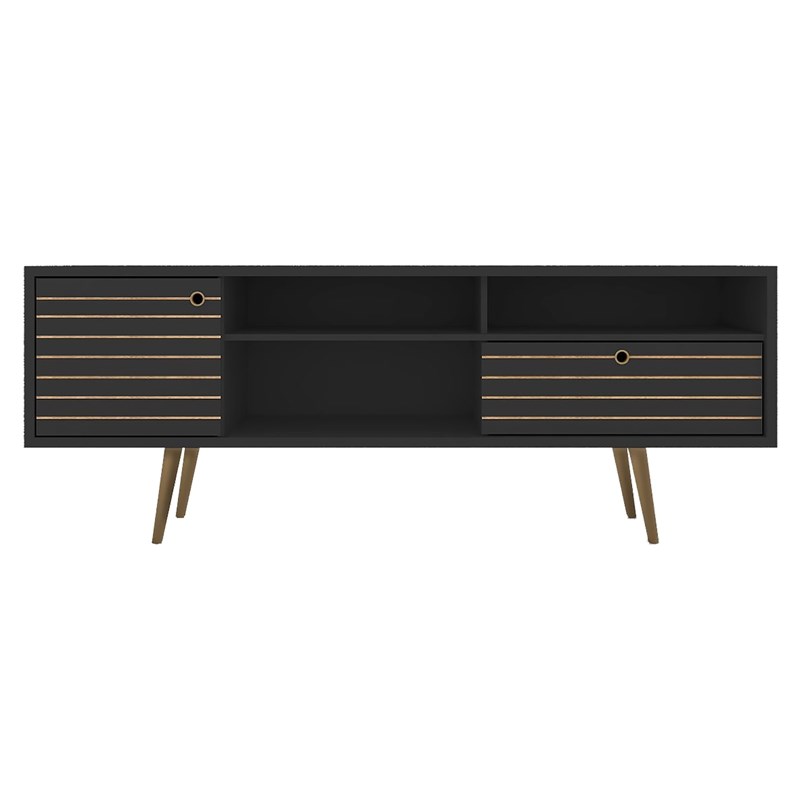 Manhattan Comfort Liberty Solid Wood TV Stand for TVs up to 65