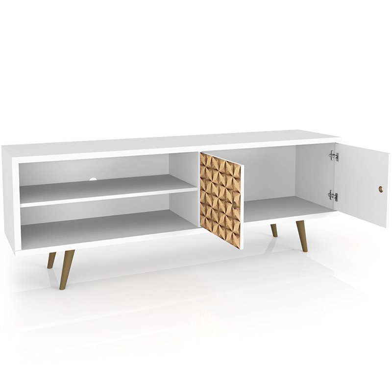 Manhattan Comfort Liberty Wood TV Stand for TVs up to 60