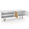 Manhattan Comfort Liberty Wood TV Stand for TVs up to 60