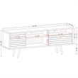 Manhattan Comfort Liberty Wood TV Stand for TVs up to 65