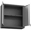Manhattan Comfort Fortress 2-Door Metal Floating Garage Cabinet in Gray