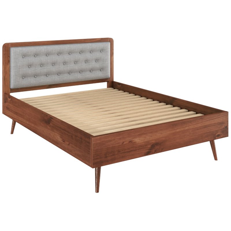 Rustic Modern 62 Tufted Bedford Queen Size Bed Frame 7898648253598 Image Is Loading Rustic Modern 62 034 Tufted Bedford Queen Size
