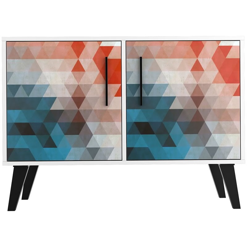 Manhattan Comfort Amsterdam Engineered Wood Sideboard in Multi-Color