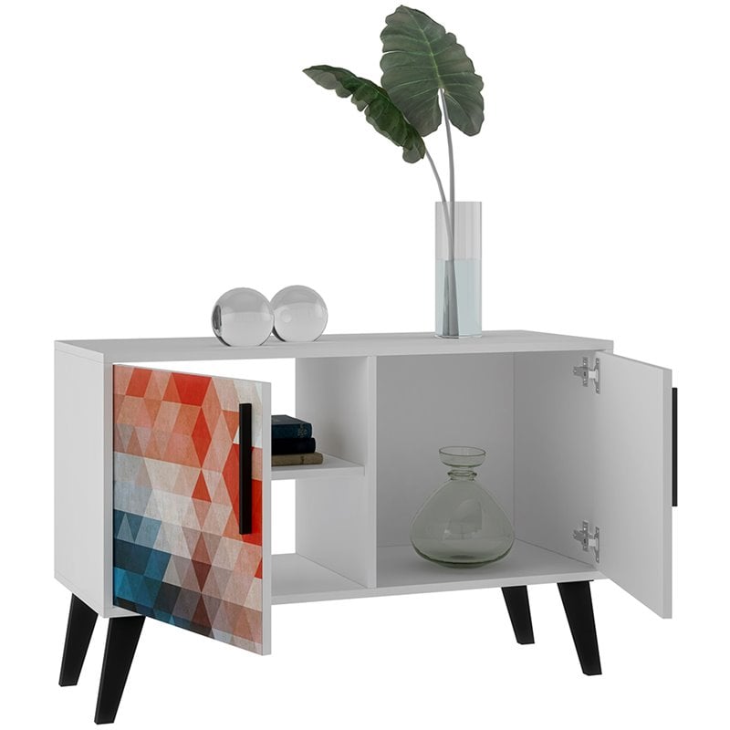 Manhattan Comfort Amsterdam Engineered Wood Sideboard in Multi-Color