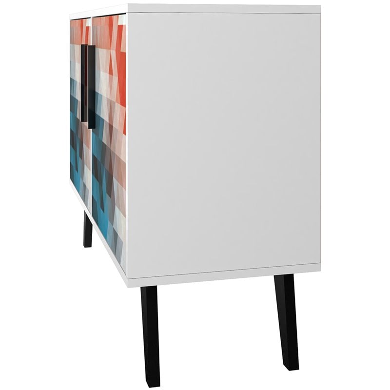 Manhattan Comfort Amsterdam Engineered Wood Sideboard in Multi-Color