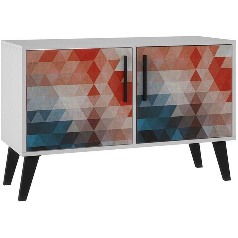 Manhattan Comfort Amsterdam Engineered Wood Sideboard in Multi-Color
