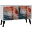 Manhattan Comfort Amsterdam Engineered Wood Sideboard in Multi-Color