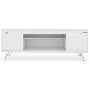Manhattan Comfort Baxter 63&quot Modern TV Stand in White