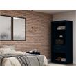 Manhattan Comfort Mulberry Wood Open Sectional Closet in Midnight Blue