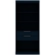 Manhattan Comfort Mulberry Wood Open Sectional Closet in Midnight Blue