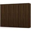 Manhattan Comfort Mulberry 3-Piece Wood Wardrobe Closet Set in Brown