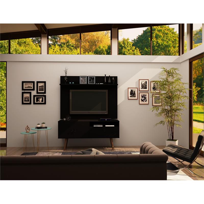 Manhattan Comfort Tribeca 2-Piece Solid Wood TV Stand for TVs up to 46