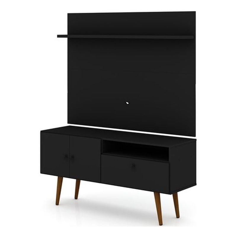 Manhattan Comfort Tribeca 2-Piece Solid Wood TV Stand for TVs up to 46