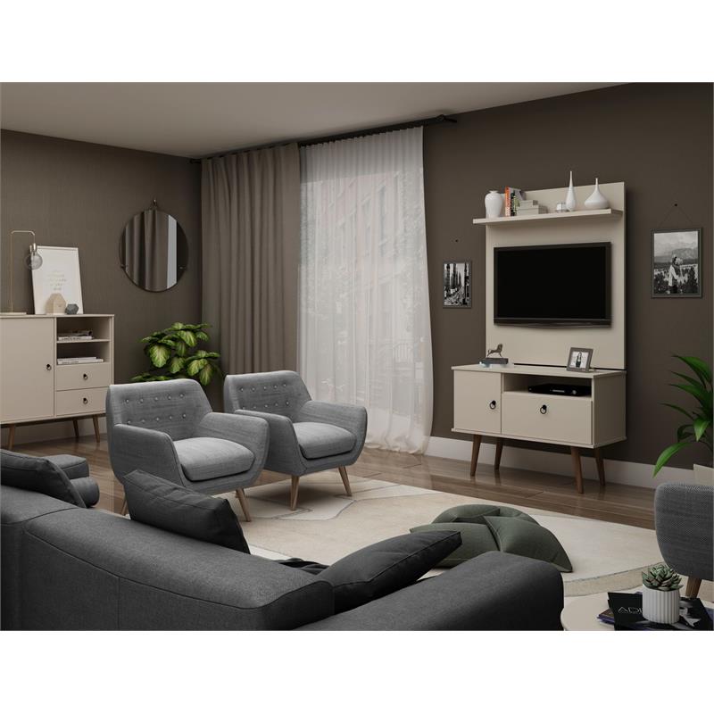 Manhattan Comfort Tribeca 2-Piece Wood TV Stand for TVs up to 32