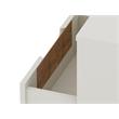 Manhattan Comfort Rockefeller 1-Drawer Wood Nightstand in Off White & Natural