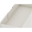 Manhattan Comfort Rockefeller 3-Drawer Wood Dresser in Off White/Natural