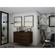 Manhattan Comfort Rockefeller 3-Drawer Wood Dresser in Brown