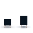 Manhattan Comfort Rockefeller Wood Dresser and Nightstand in Midnight Blue