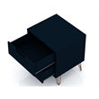Manhattan Comfort Rockefeller Wood Dresser and Nightstand in Midnight Blue