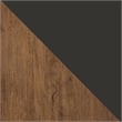 Manhattan Comfort Rockefeller Wood Dresser and Nightstand in Natural/Gray