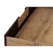 Manhattan Comfort Rockefeller Wood Dresser and Nightstand in Natural/Gray