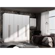 Manhattan Comfort Gramercy 3-Sectional Wood Wardrobe Armoire Closet in White