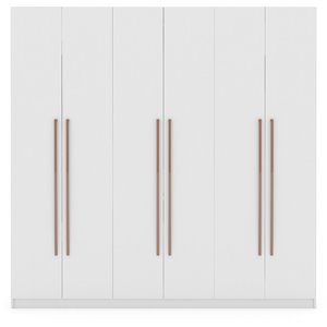 gramercy wood wardrobe/armoire closet in white