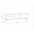 Manhattan Comfort Doyers Wood TV Stand for TVs up to 60