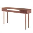 Windsor 47.24 Console Accent Table in Ceramic Pink and Nature