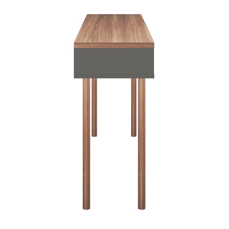 Windsor 47.24 Console Accent Table in Gray and Nature
