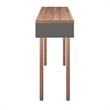 Windsor 47.24 Console Accent Table in Gray and Nature