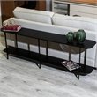 Celine Metal Side Table Console in Black