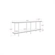 Celine Metal Side Table Console in Black