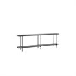 Celine Metal Side Table Console in Black