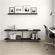 Celine Metal Side Table Console in Black