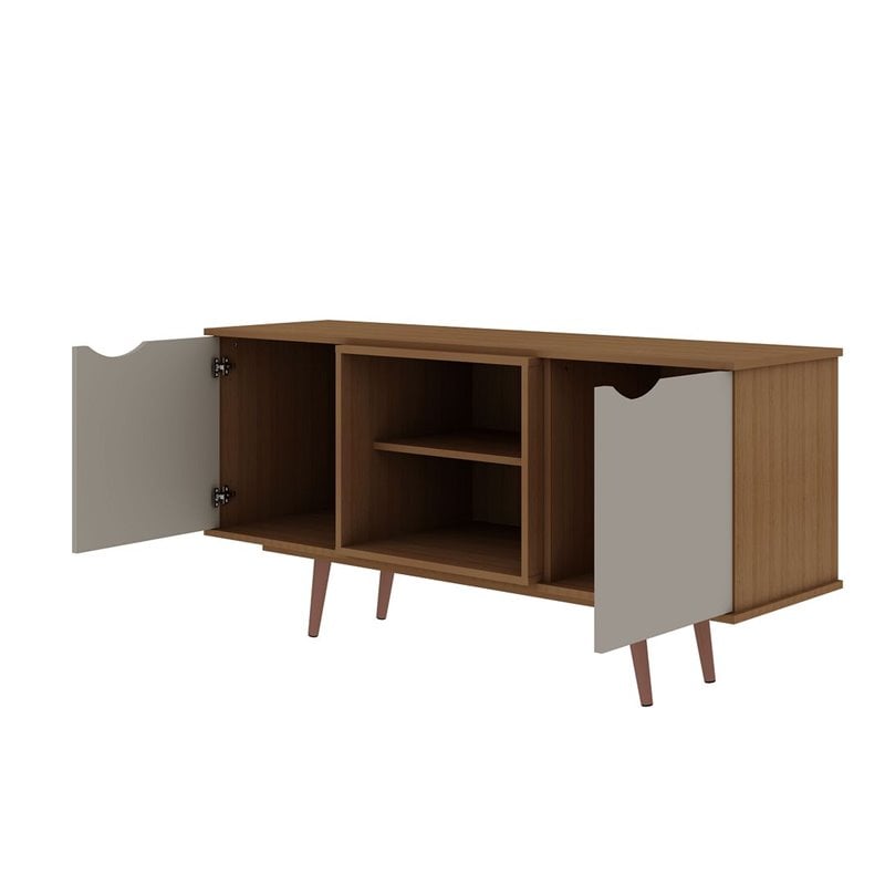 Manhattan Comfort Hampton Wood TV Stand for TVs up to 46