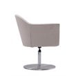 Manhattan Comfort Voyager Fabric Height Adjustable Accent Chair in Barley Gray
