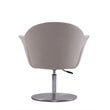 Manhattan Comfort Voyager Fabric Height Adjustable Accent Chair in Barley Gray