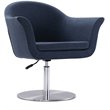 Manhattan Comfort Voyager Fabric Height Adjustable Accent Chair in Smokey Blue