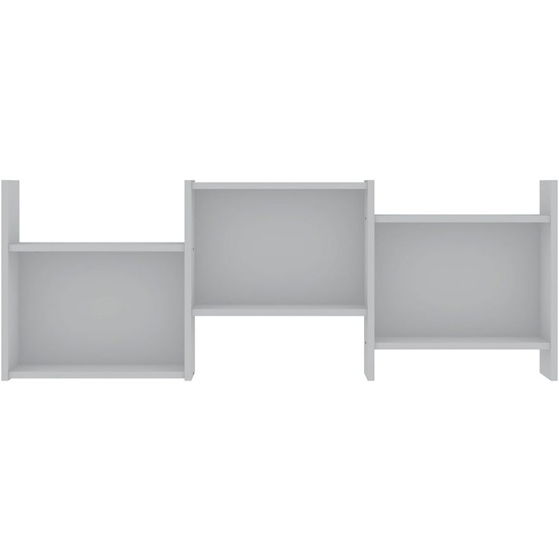 Hampton Wood ZigZag Wall Decor Shelves in White Cymax Business